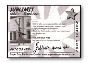 Card #J3 Back